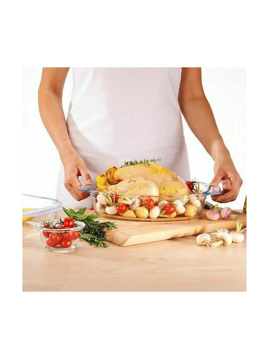 Pyrex Glass Rectangular Heat-Resistant Cookware 35x23x6cm