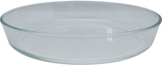 Ankor Στρογγυλό Πυρίμαχο Σκεύος Γυάλινο 32x32x5.8cm