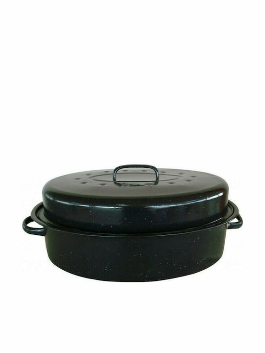 Sidirela Dutch Oven Oval Made of Aluminum with Grill 33x23cm 6pcs