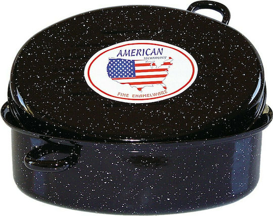 Venus Dutch Oven Oval Made of Aluminum Black 44x34cm 1pcs