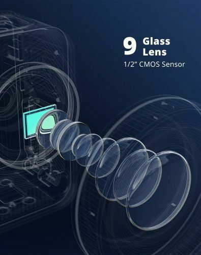 Akaso Brave 8 Action Camera 4K Ultra HD Underwater with Screen 2" Black