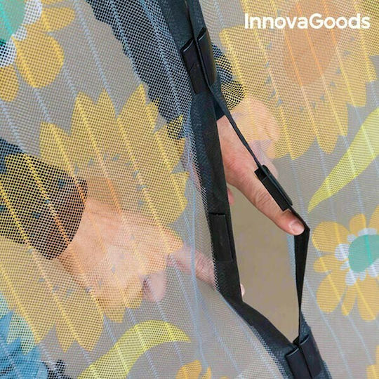 InnovaGoods Pet Friendly Moskitonetz Tür mit Klebeband mit Magnetverschluss Weiß 210x100cm
