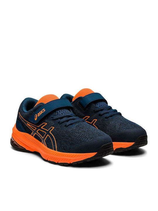 Asics GT-1000 11 PS Kids Sports Shoes Running with Hoop & Loop Closure Blue
