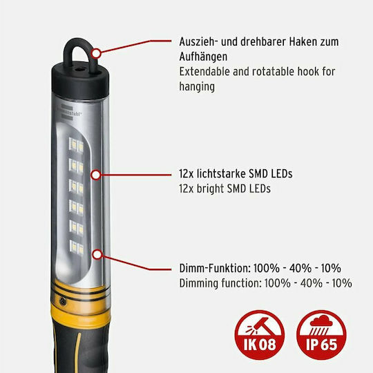 Brennenstuhl Lanterna de lucru cu balast Electrică LED cu luminozitate până la 570lm SMD 5m