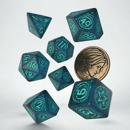 Q Workshop The Witcher The Witcher Dice Set Dice Yennefer - Sorceress Supreme 8pcs SWYE3W