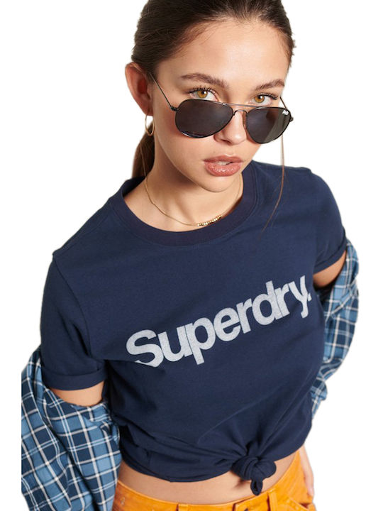 Superdry Γυναικείο T-shirt Track Gold