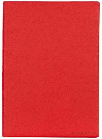 Hugo Boss Essential Storyline Notebook 80 Sheets A5 Ruled Red