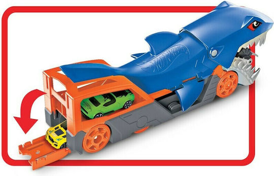 Hot Wheels Shark Chomp Transporter Set with Truck 1:64 for Ages 4+