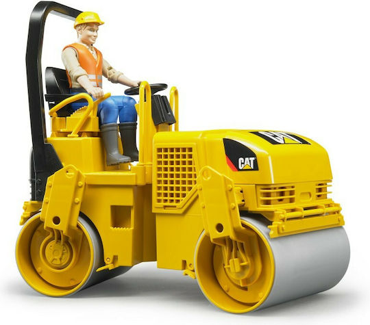 Bruder Road Roller Cat Mini Road Roller 1:16 for Ages 3+