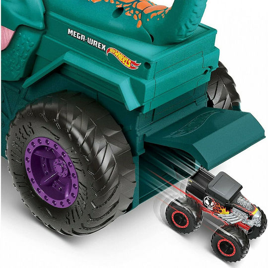 Hot Wheels Monster Trucks Количка Car Chompin' Mega-Wrex 1:64 Monster Truck За 3+ Години