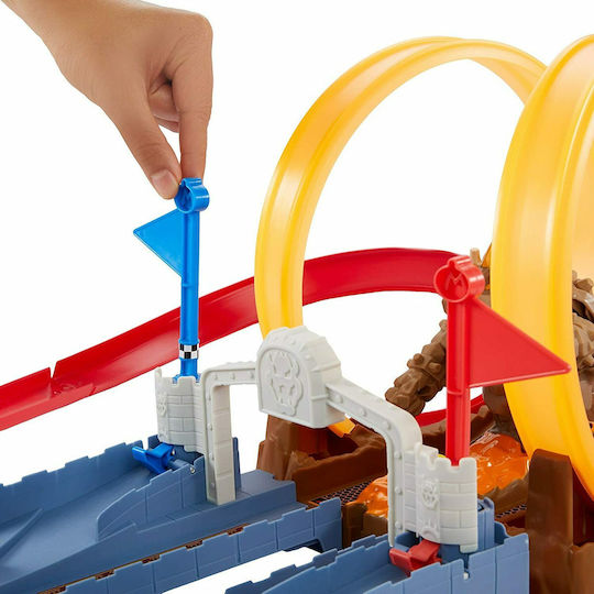 Hot Wheels Mario Kart Bowsers Castle Chaos Πίστα για 5+ Ετών