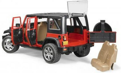 Bruder Jeep Wrangler Unlimited Rubicon Car Yellow Scale 1:24 For 3+ Years