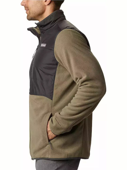 Basin Butte Men's Fleece Cardigan Khaki