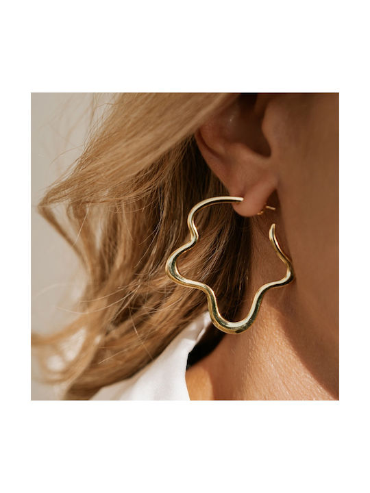 Jcou Like The Wind Earrings Pendants made of Silver Gold Plated