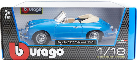 Bburago Porsche 356 Cabriolet 1961 Αυτοκινητάκι 1:18 για 3+ Ετών