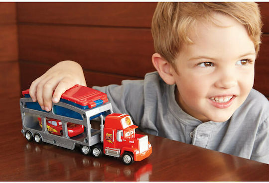 Mattel Disney Cars Color Changers Ice Racers Mack Dip & Dunk Trailer Set Cu Camion Pentru 4+ Ani