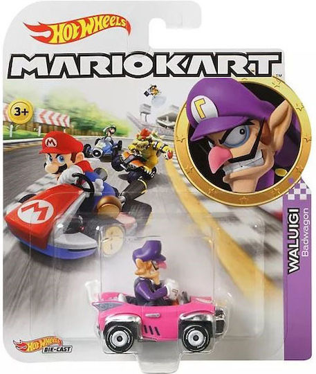 Hot Wheels Mario Kart Car For 3+ Years (Various Designs) 1pc