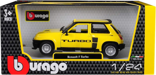 Bburago Renault 5 Turbo Car Scale 1:24 For Ages 3+