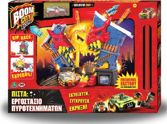 Giochi Preziosi Boom City Racers Feuerwerksfabrik Strecke für 4+ Jahre
