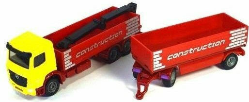 Siku Construction Lorry with Trailer Φορτηγό 1:87 για 3+ Ετών