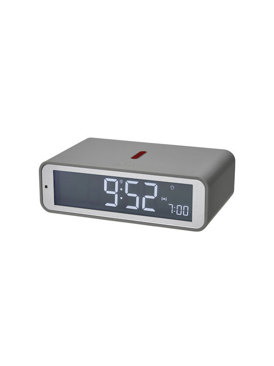 TFA Ceas Digital de Masă cu Alarmă Grey 60.2560.15