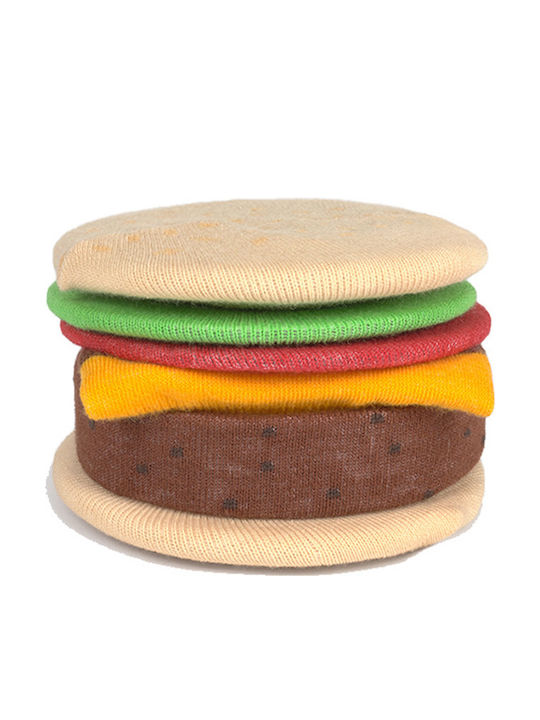 DOIY Burger Gemusterte Socken Mehrfarbig 1Pack