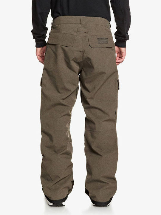 DC Code ADYTP03005-KQZ0 Men's Trousers for Ski & Snowboard Brown