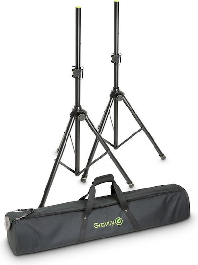 Gravity SP 5211 B Tρίποδα Ηχείων PA ύψους 106-192cm σε Μαύρο Χρώμα