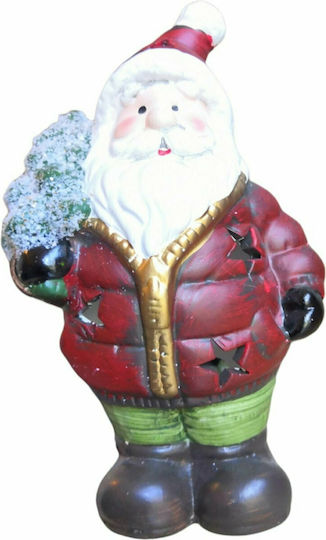XMASfest Χριστоулгенски свещи и свещници Керамичен Свещник Червен 19x11.5см.