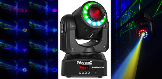BeamZPro Lumina în mișcare Spot LED DMX cu Cap Robotic Panther 35 RGB