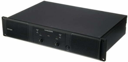 Behringer NX6000 Усилвател на мощност Усилвател на PA 2 канала 3000W/4Ω 1600W/8Ω в Черен цвят
