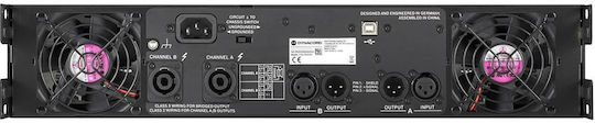 Dynacord L3600FD Leistungsverstärker PA-Verstärker 2 Kanäle 1800W/4Ω 950W/8Ω in Schwarz Farbe