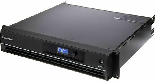 Dynacord L1300FD PA Power Amplifier 2 Channels 600W/4Ω 320W/8Ω with Cooling System Black