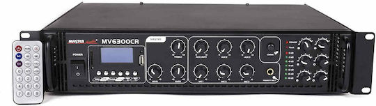 Master Audio MV6300CR Τελικός Ενισχυτής Εγκαταστάσεων με 6 Ζώνες 180W/100V και Συνδέσεις USB/FM/Bluetooth