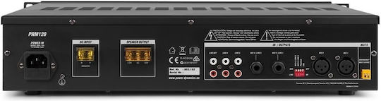 Power Dynamics PRM120 Commercial Preamplifier 6 Channels 120W/8Ω 120W/100V And Connections USB/FM/Bluetooth 952.152