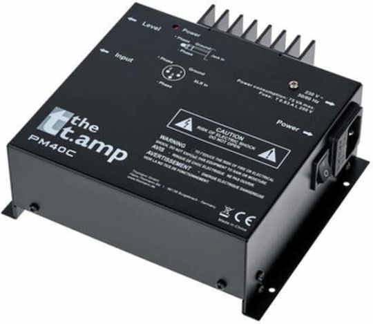 The T.Amp PM40C Τελικός Ενισχυτής PA Μονοκάναλος 50W/4Ω με Σύστημα Ψύξης