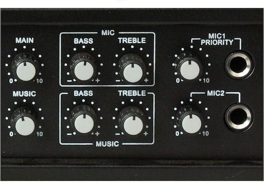 LTC Audio PAA80BT Amplificator Comercial Integrat 80W/100V și Conexiuni USB/FM/Bluetooth
