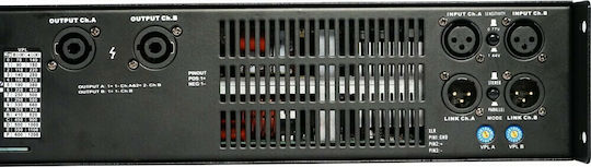 Ihos D-3000 PA Power Amplifier 2 Channels 3000W/4Ω 1500W/8Ω Black