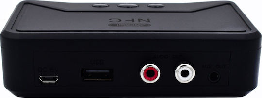 Andowl NFC v5.0 v5 Bluetooth 5.0 Receiver με θύρες εξόδου USB / 3.5mm Jack / RCA και NFC