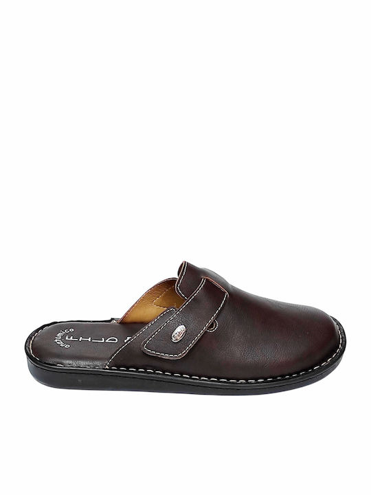 Fild Anatomic Dias 18 Men's Leather Slippers Brown