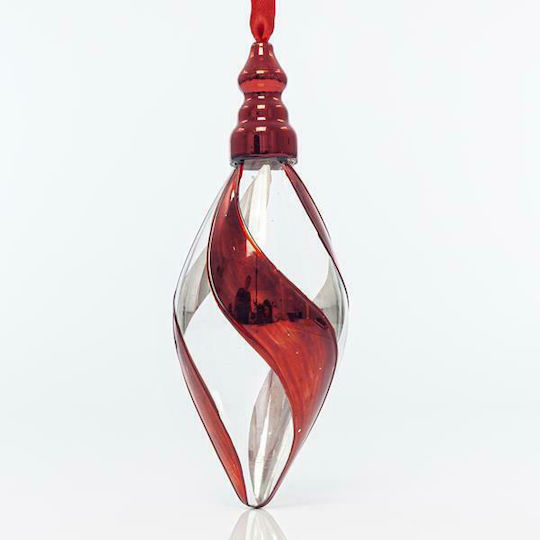 Ornament suspendat Lacrimă De sticlă Transparent 13x6buc Set 4buc