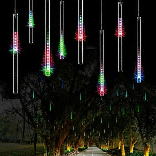 8 Светлини LED 2.5m. x 50бр Многоцветни тип Метеори 1бр 8 Светлини LED 2.5m. x 50бр Многоцветни тип Метеори 1бр