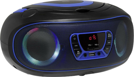 Denver Φορητό Ηχοσύστημα με Bluetooth / CD / USB / Ραδιόφωνο Μπλε