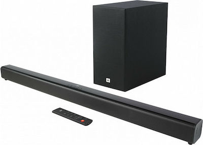 JBL SB 160 Soundbar 220W 2.1 με Ασύρματο Subwoofer και Τηλεχειριστήριο Μαύρο