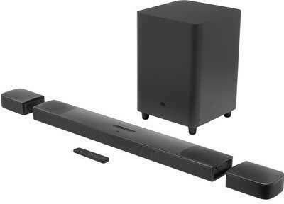 JBL Bar Soundbar 9.1 Bluetooth, HDMI και Wi-Fi 400W με Ασύρματο Subwoofer και Τηλεχειριστήριο Μαύρο
