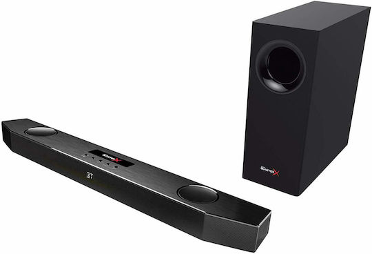 Creative Sound BlasterX Katana Ασύρματα Ηχεία Υπολογιστή 2.1 με RGB Φωτισμό και Bluetooth Ισχύος 75W Μαύρα