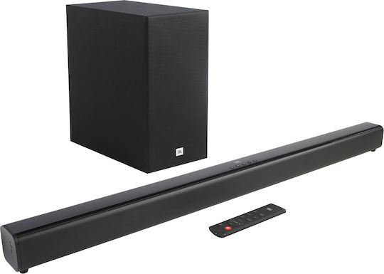 JBL Bar Surround Soundbar 5.1 Bluetooth, HDMI και Wi-Fi 550W με Ασύρματο Subwoofer και Τηλεχειριστήριο Μαύρο