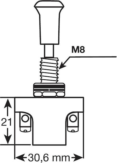 Lampa Push-Pull Switch Car On/Off Switch 12V-24V Universal