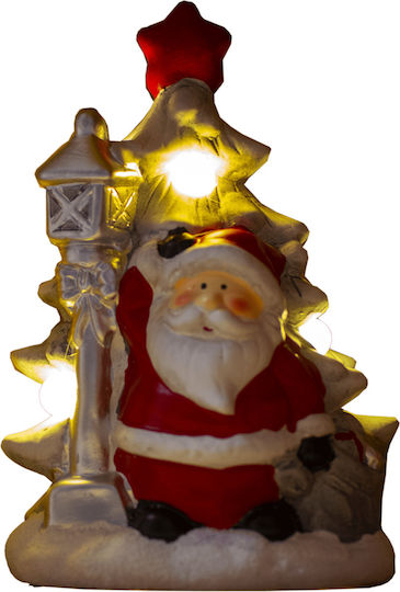 Illuminated Santa Claus Battery Red 23x14.5x12.5cm
