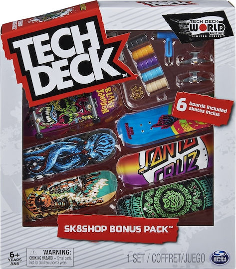 Spin Master Sk8 Shop Bonus Pack TechDeck για 6+ Ετών (Διάφορα Σχέδια)